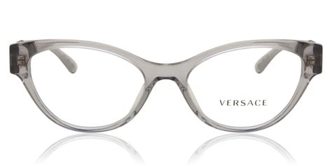 53 17 140 versace glasses|Versace™ VE3305 593 53 Transparent Gray Eyeglasses .